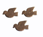 Peace Dove 19mm x 13mm 20g Blank Cutout for Enameling Stamping Texturing Soldering Blanks Variety of Metals, - 6 pieces