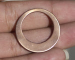 Copper Blanks Hoops 25mm 20g for Earrings or Pendant Offset Circle for Enameling Stamping Texturing