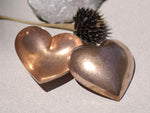 Domed Cleaved Puffed Hearts Blank Cutout for Enameling Stamping Texturing Shape Jewelry Making Blanks