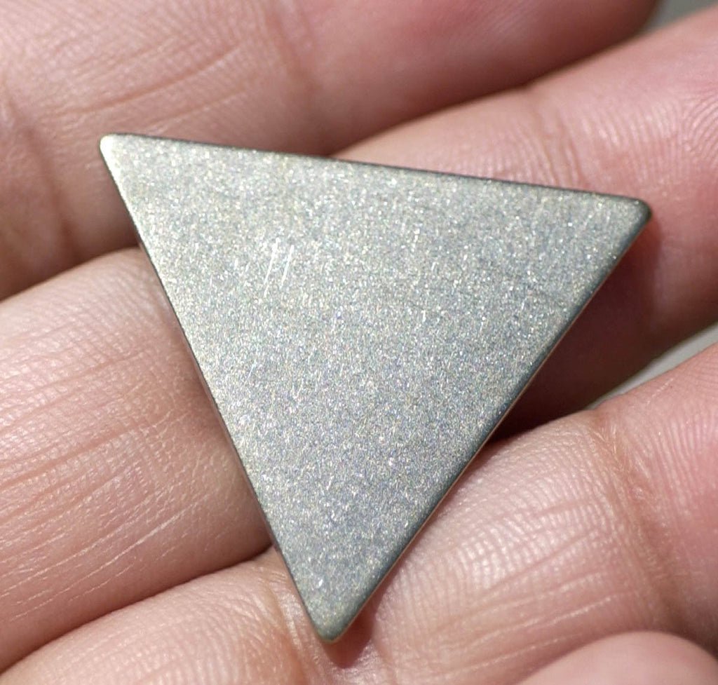 Nickel Silver Triangle 25.5mm 20g for Stamping Jewelry Making Texturing Soldering Blanks