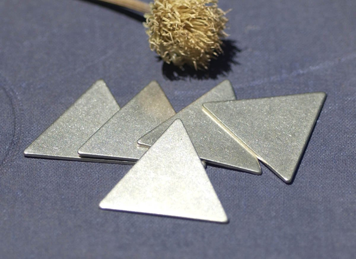Nickel Silver Triangle 25.5mm 20g for Stamping Jewelry Making Texturing Soldering Blanks