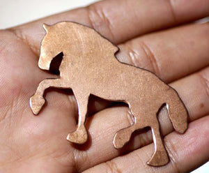 Clydesdale Horse Blanks Enameling Stamping Texturing Variety of Metals - 3 pieces