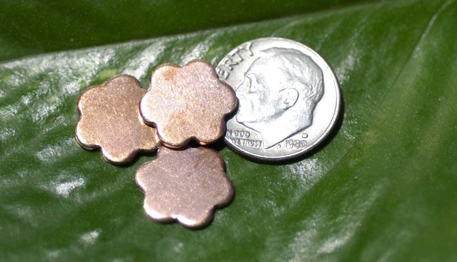 Tiny Flower Blank 13mm for Blanks Metalworking Stamping Texturing - 8 pieces