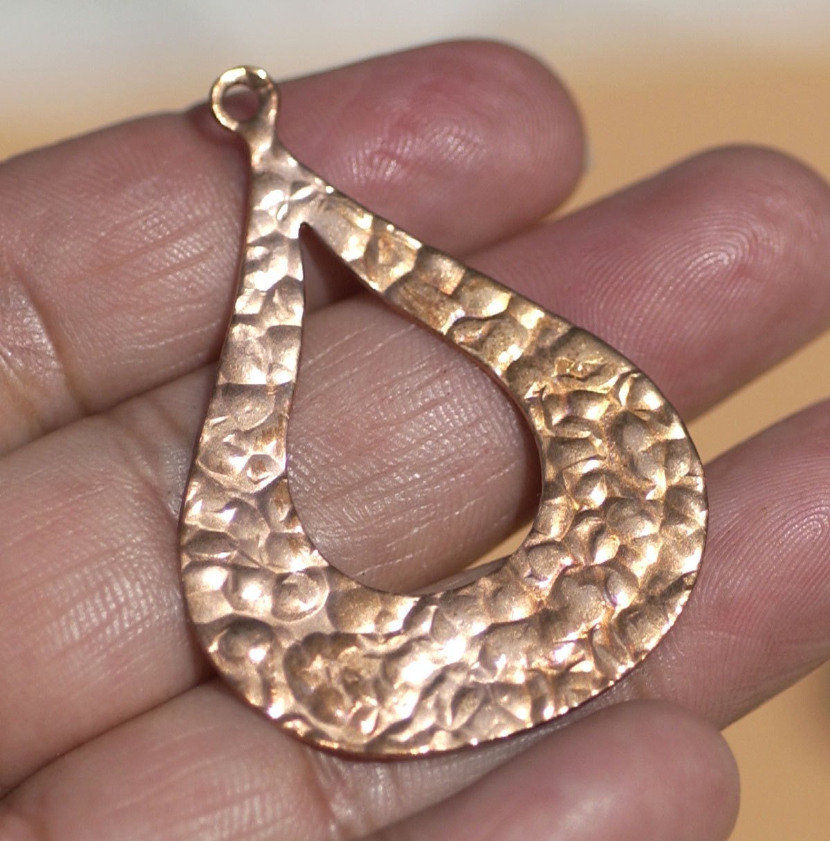 Arabic Hammered Pattern Cuotut Blank Earring Shape for Enameling Supplies Metalworking Blanks Variety of Metals