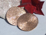 Disc Round 35mm 24G Enameling Soldering Texturing Blanks, Metalworking Supplies - 4 Pieces