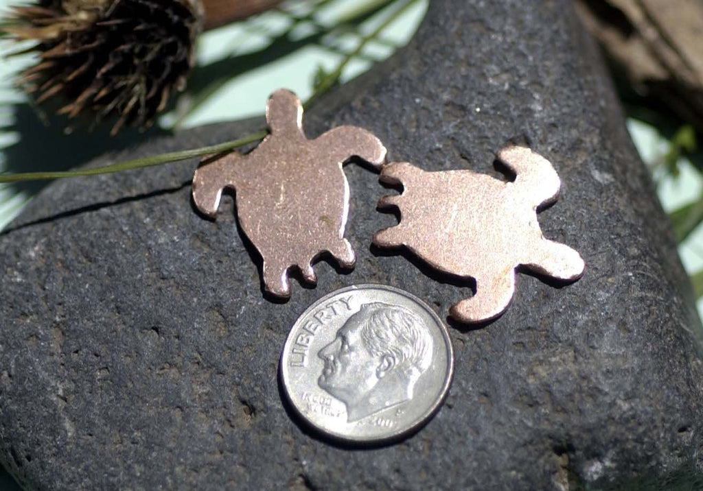 Turtle 20mm x 23mm for Blanks Enameling Stamping Texturing