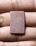 Rectangle 25mm x 16mm Blank Cutout Shape  for Enameling Stamping Texturing Blanks