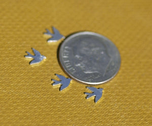 My MOST Tiny Bird Golondrina Blank Cutout for 24g Metalworking Soldering Stamping Texturing Blanks variety of Metals