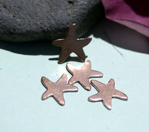 Starfish 19.7mm x 17.7mm for Enameling Stamping Texturing Soldering Blanks