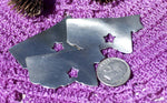 Mississippi State 42mm x 24mm with Star Blanks Cutout for Enameling Metalworking Stamping Texturing 100% Copper Blank