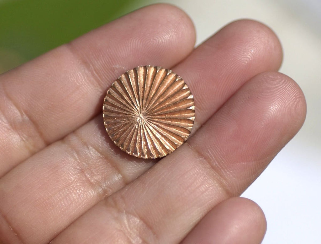 Disc Blank 22mm 24G Enameling Stamping Soldering Blanks - Metalworking Supplies - 6 Pieces