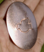 Peace Dove Embossed Blanks Enameling Stamping Texturing