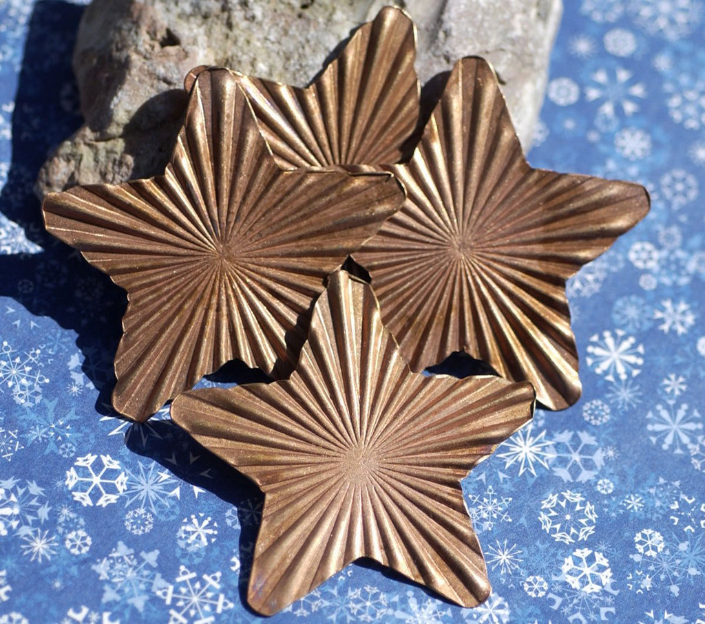 Large Star Ruffled 20g 62mm Cutout for Enameling Stamping Texturing Soldering Blanks
