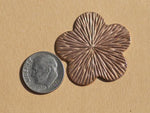 Flower in Textured Pattern Metal 31mm Cutout