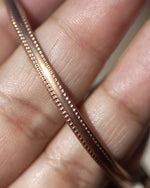 Ring Strip Shank 3.5mm Dotted Half Cane Metal Wire - DIY Ring Making in Variety of Metals