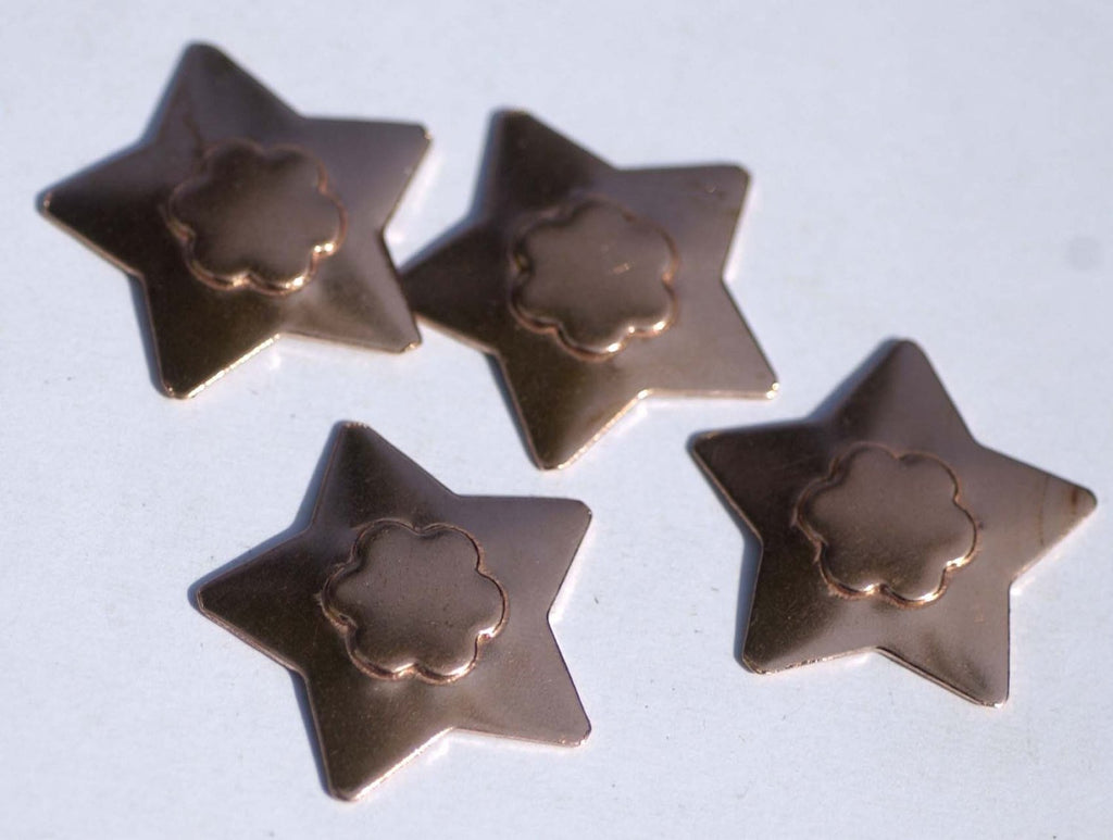 13mm Flower Embossed Blank Cutout for Enameling Stamping Texturing Metalworking Jewelry Making Blanks