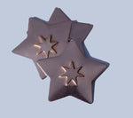 30.5mm Star with 10.8mm Star Embossed Blank Cutout for Enameling Stamping Texturing Metalworking Jewelry Making Blanks