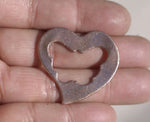 Frame Classic Heart in Butterfly Cutout 24g for Blank Enameling Stamping Texturing Soldering Blanks Variety of Metals