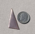 Triangles Blanks 15mm x 30mm for Enameling Stamping Texturing Soldering Blanks - 6 pieces