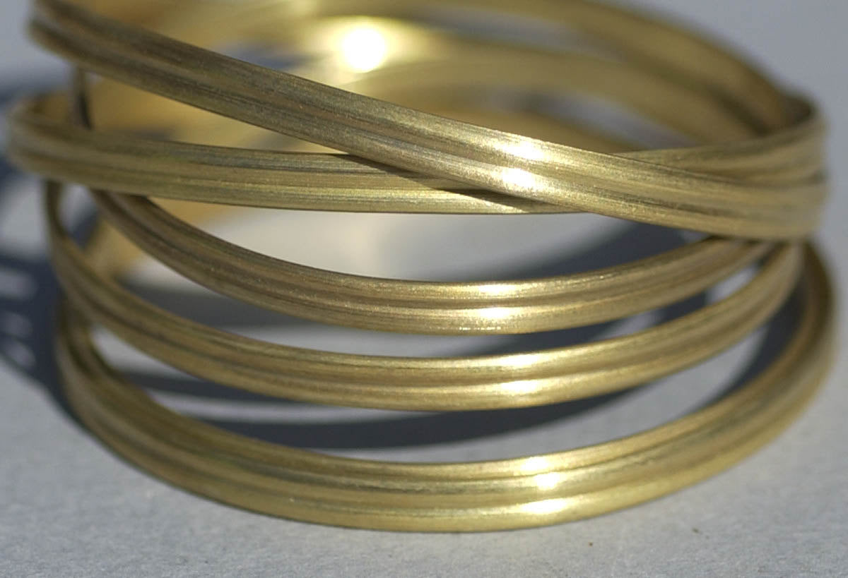 Wide ring band heavy gauge 4mm Double half round jewelry wire