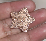 Stars Chubby in Lotus Flowers 24mm 24g for Enameling Stamping Texturing Soldering Shape Charms Jewelry Making Variety of Metals