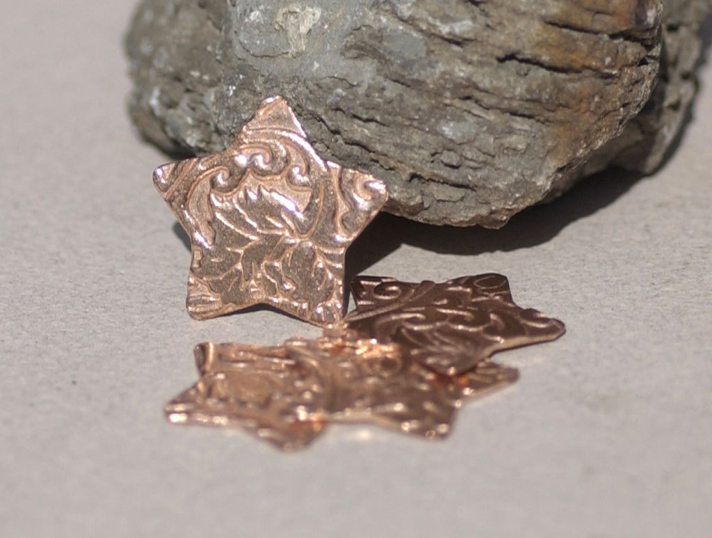 Stars Chubby in Lotus Flowers 24mm 24g for Enameling Stamping Texturing Soldering Shape Charms Jewelry Making Variety of Metals