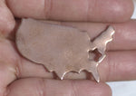 Copper Blanks United States of America With Star Cutout for Enameling  Metalworking Stamping Texturing Blank Variety of Metals - 4 pieces