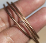Tiny Ring Stock Wire with Dot Pattern