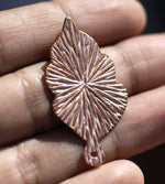 Leaf Radiating Sun with Hole Blank Cutout for Metalwork Stamping Texturing Blanks - 4 pieces