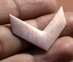 Chevron 30mm x 22mmr Earrings or Pendant  Blank for Enameling Stamping Texturing Blanks
