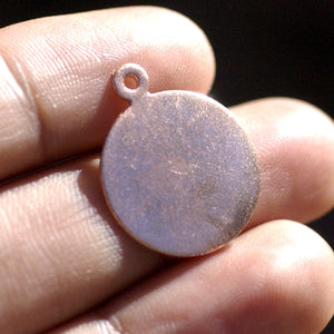 Bomb Charm 17mm x 21mm or Possible Toggle Clasp with Hole Blank Cutout for Enameling Stamping Texturing