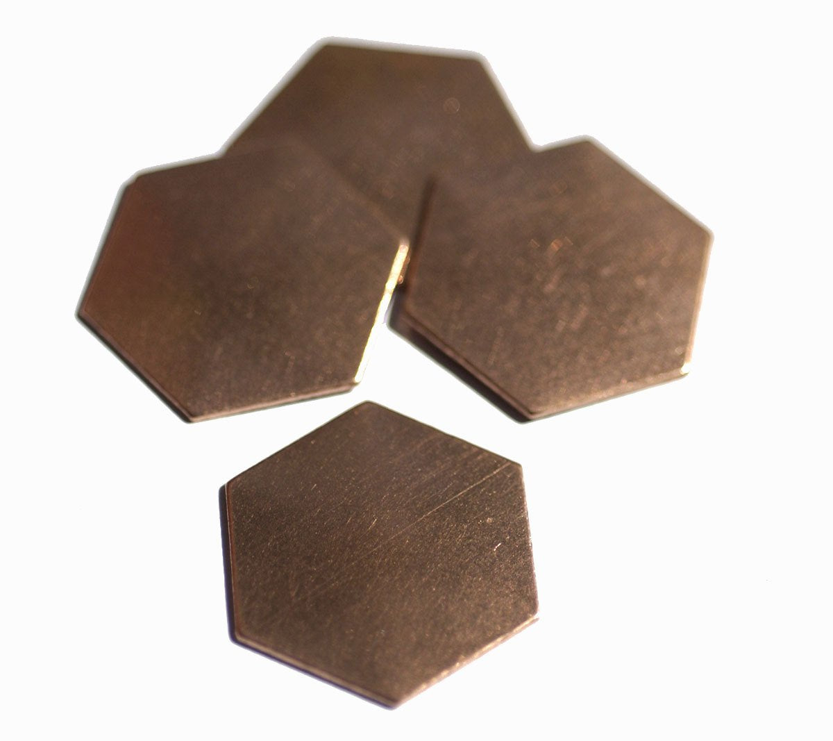 Hexagon 22g 20mm in Lotus Flowers Hexagons Blanks Cutout for Enameling Stamping Texturing Blank Variety of Metals