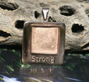 Copper Focal Square with Bezel Cup for Resin, Stones and other Art Work - Handmade Centerpiece Point - Jewelry Designing