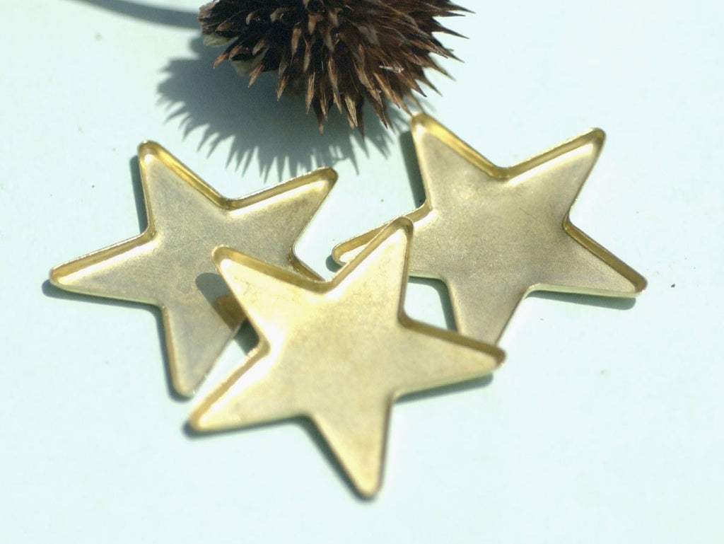 Bezel Cups - Blanks Bright Star 30g 36.2 OD, 1.5mm tall for Resin, Epoxy soldering Jewelry Making Blank Variety of Metals - 4 pieces