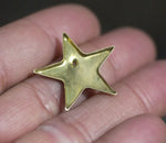 Bronze  Bezel Cups - Bright Star Blank 30g 23mm OD, 1.5mm tall for Resin, Epoxy Soldering Blanks Variety of Metals