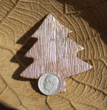 Large Christmas Tree Blank with Texture 62mm x 57mm Enameling Blanks - Metalworking Supply