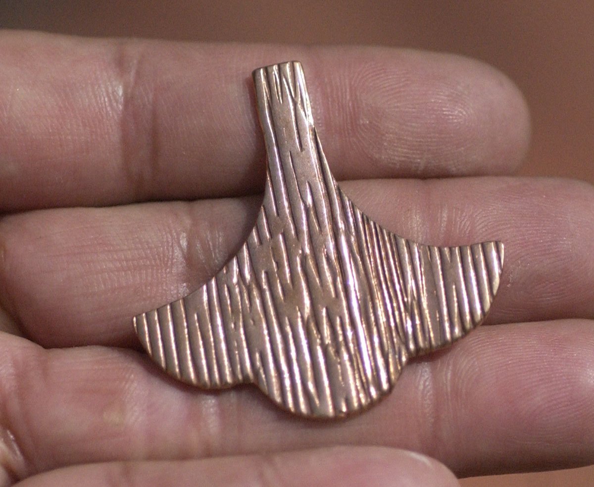 Woodgrain Arabic Fan Shape Cutout Blank for Enameling Stamping Texturing Metalworking Blanks Variety of Metals