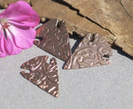 Arrowhead in Lotus Flower Pattern Blanks Cutout Shape for Enameling Metalworking Soldering Blank Variety of Metals - 4 pieces