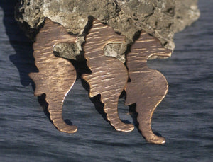 Seahorse Woodgrain Textured 20g Blanks Enameling Stamping Texturing 100% Copper Blank Variety of Metals