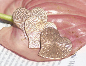 Heart Whimsy Radiating Sun 30mm x 32mm Blanks for Enameling Metalworking Stamping Texturing Blanks Variety of Metals