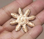Sunflower Antique Hammered Cutout for Blanks Enameling Stamping Texturing Variety of Metals