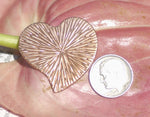 Heart Whimsy Radiating Sun 30mm x 32mm Blanks for Enameling Metalworking Stamping Texturing Blanks Variety of Metals