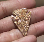 Radiating Sun Arrowhead Blanks Cutout Shape for Enameling Metalworking Soldering Blank Variety of Metals - 4 pieces