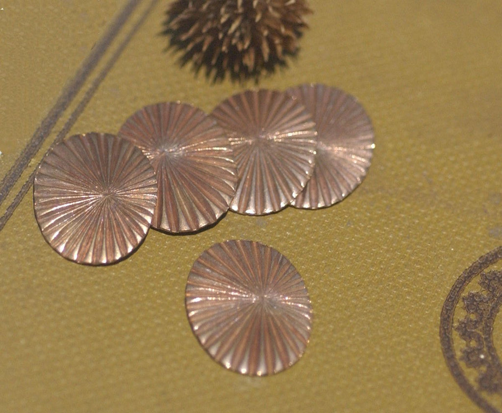 Ruffled Pattern 21mm x 16mm 24g Oval Shape for Enameling Stamping Texturing Blanks Variety of Metals