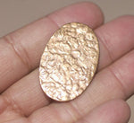 Oval Antique Hammered 34mm x 22mm  Blanks Shape for Enameling Stamping Texturing Variety of Metals