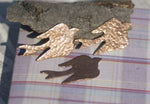 Bird Antique Hammered Pattern 45mm x 23mm Flying Sparrow Swallow for Enameling Stamping Texturing Variety of Metals