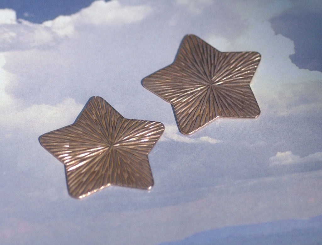 Star Radiating Sun 36mm for Enameling Stamping Texturing Soldering Shape Charms Jewelry Making Variety of Metals - 4 pieces