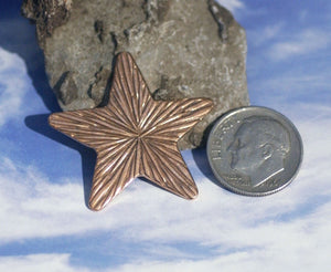 Stars Radiating Sun 30mm for Enameling Stamping Texturing Soldering Blanks Variety of Metals - 5 pieces