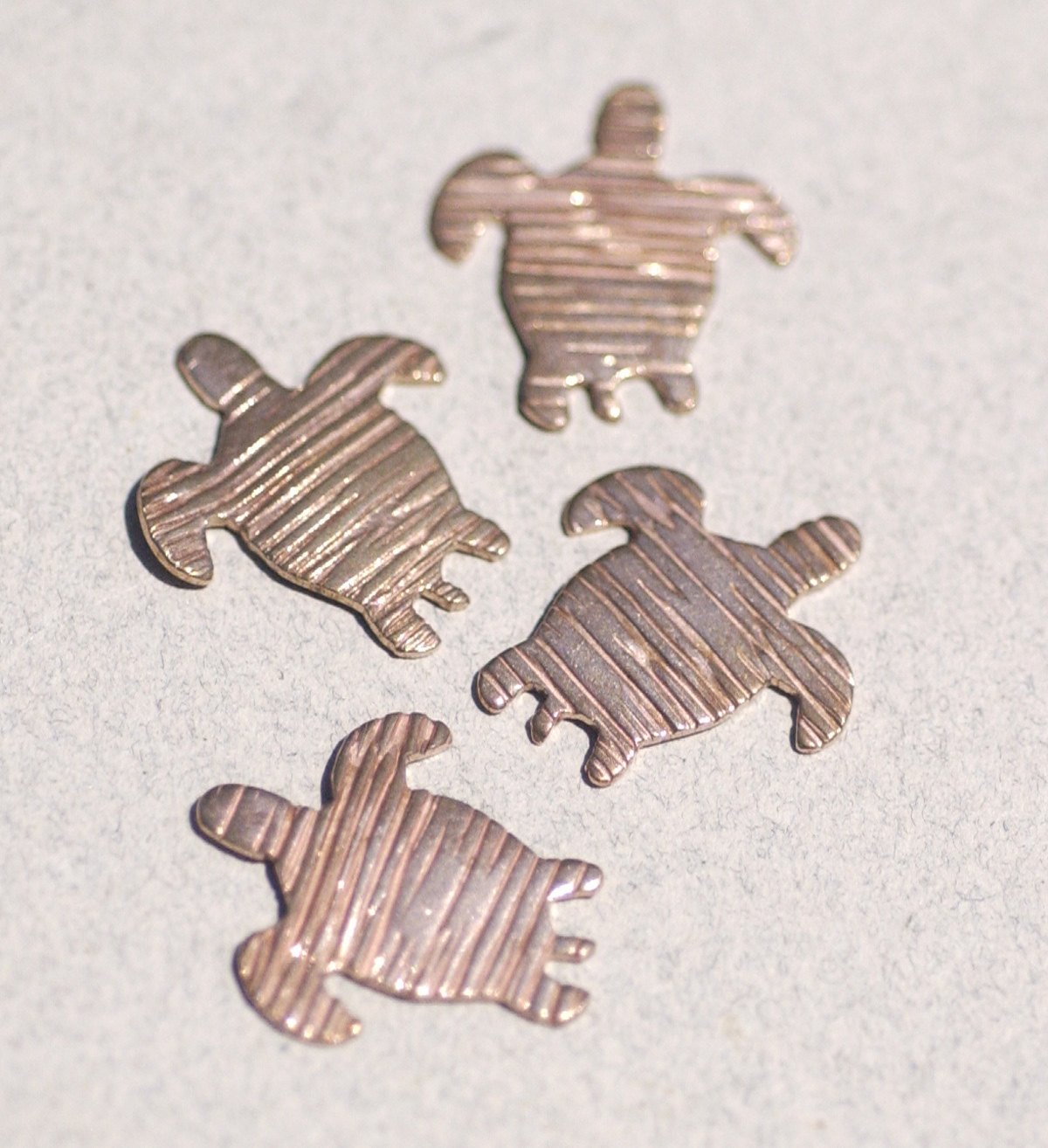 Turtle Woodgrain-Horizontal Pattern 20mm x 23mm for Blanks Enameling Stamping Texturing Variety of Metals
