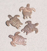 Turtle Woodgrain-Horizontal Pattern 20mm x 23mm for Blanks Enameling Stamping Texturing Variety of Metals